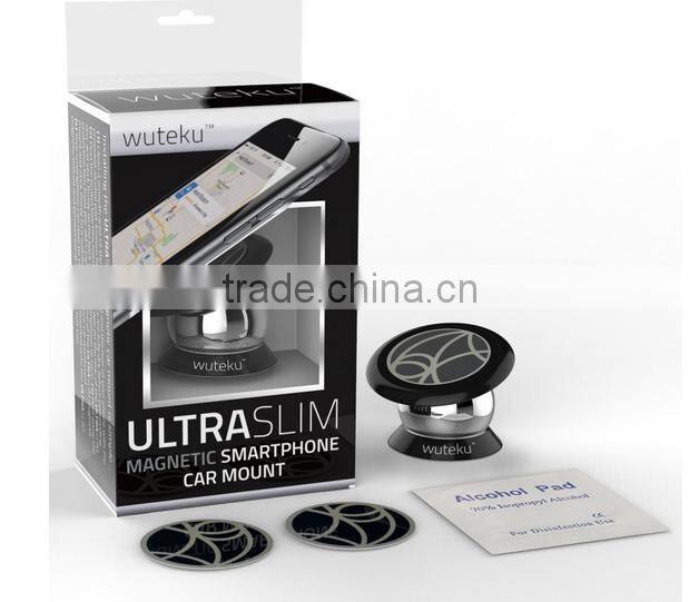 top selling 360 degree rotation adjustable magnetic air vent mount holder for car