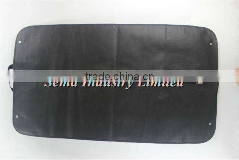 2015 hot sale two handles clear pocket nylon garment bag