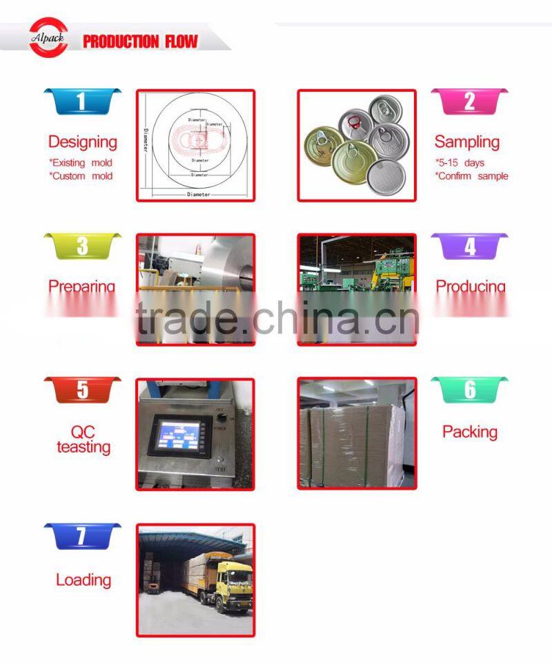 New products 307 peel off lid for food can packaging