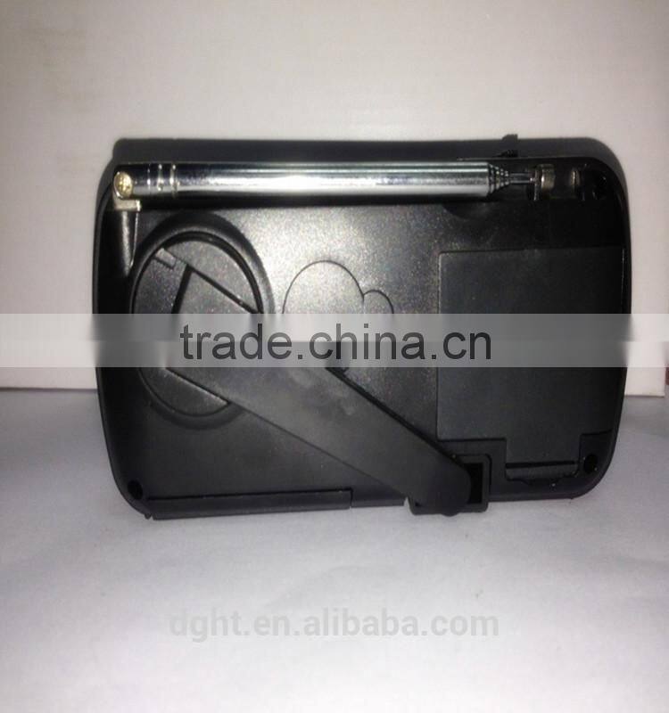 2014 Hot Multifunctional USB Emergency ABS plastic Solar Dynamo Radio