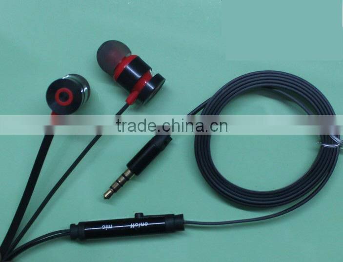 Fashional and Novelty colorful inear earbuds with mic for iphone