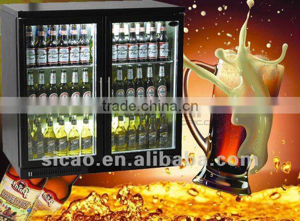 Two doors Beverage Display Cooler, Showcase