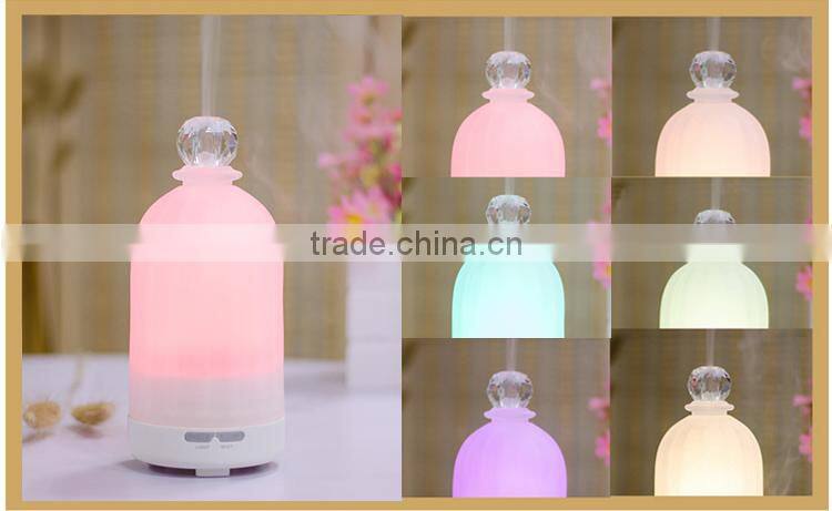 home appliance glass made colorful LED scent oil aromatherapy diffuser