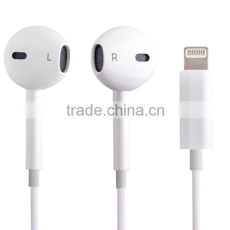 For 8 Pin Digital Earphone Wired Headset Earbuds No Volume Control Without Mic for iPhone 7 7 Plus Earphone