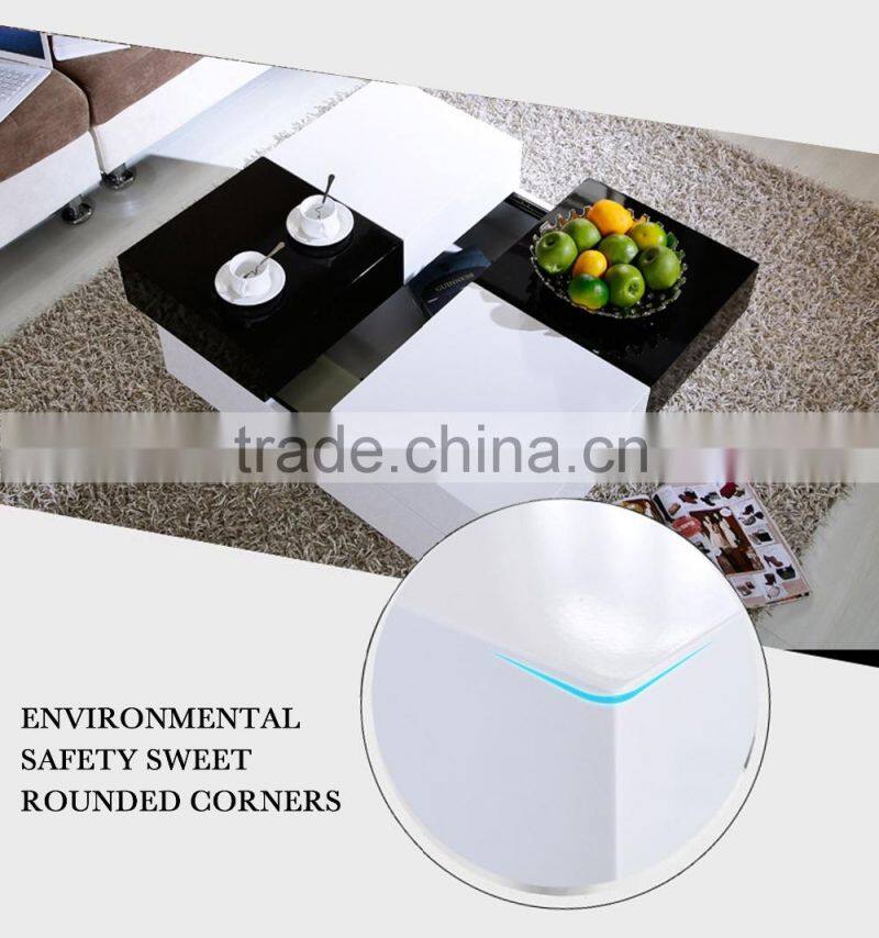 MDF High Gloss Extended Coffee Table/Tea Table