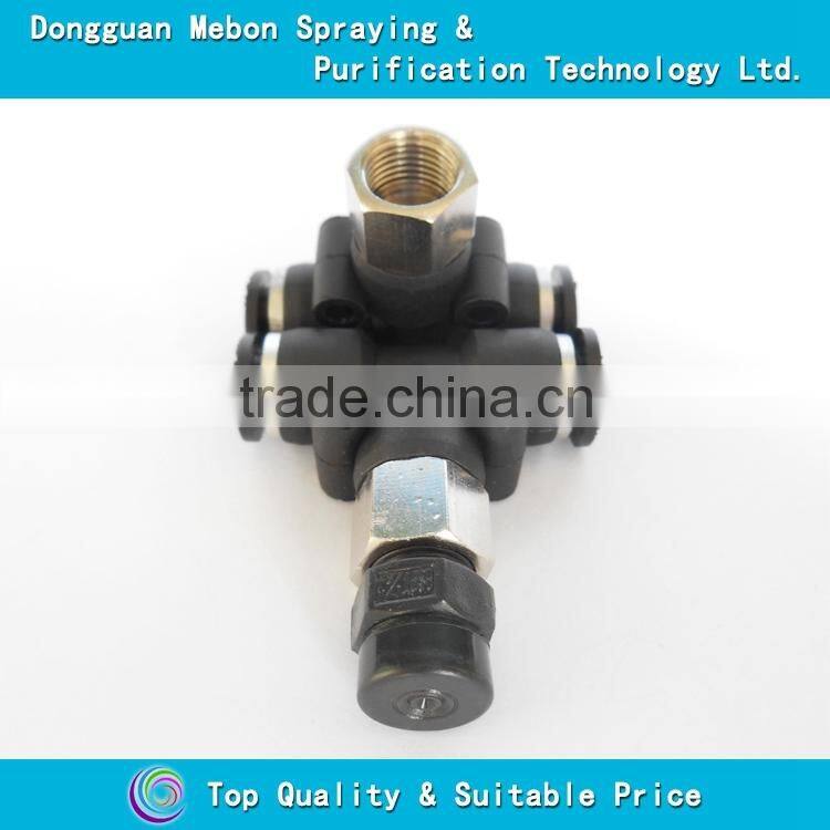 patio cooling mist nozzle with fitting,low pressure plastic fog nozzle