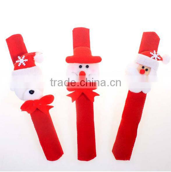 wholesale christmas ornament led slap bracelet