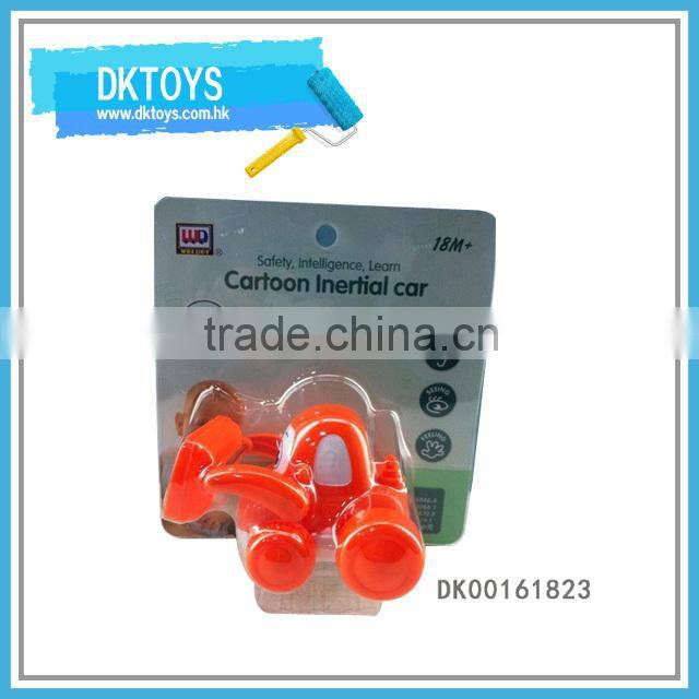 Mini Size Safe Plastic Cartoon Plane Toy Friction Toy Plane