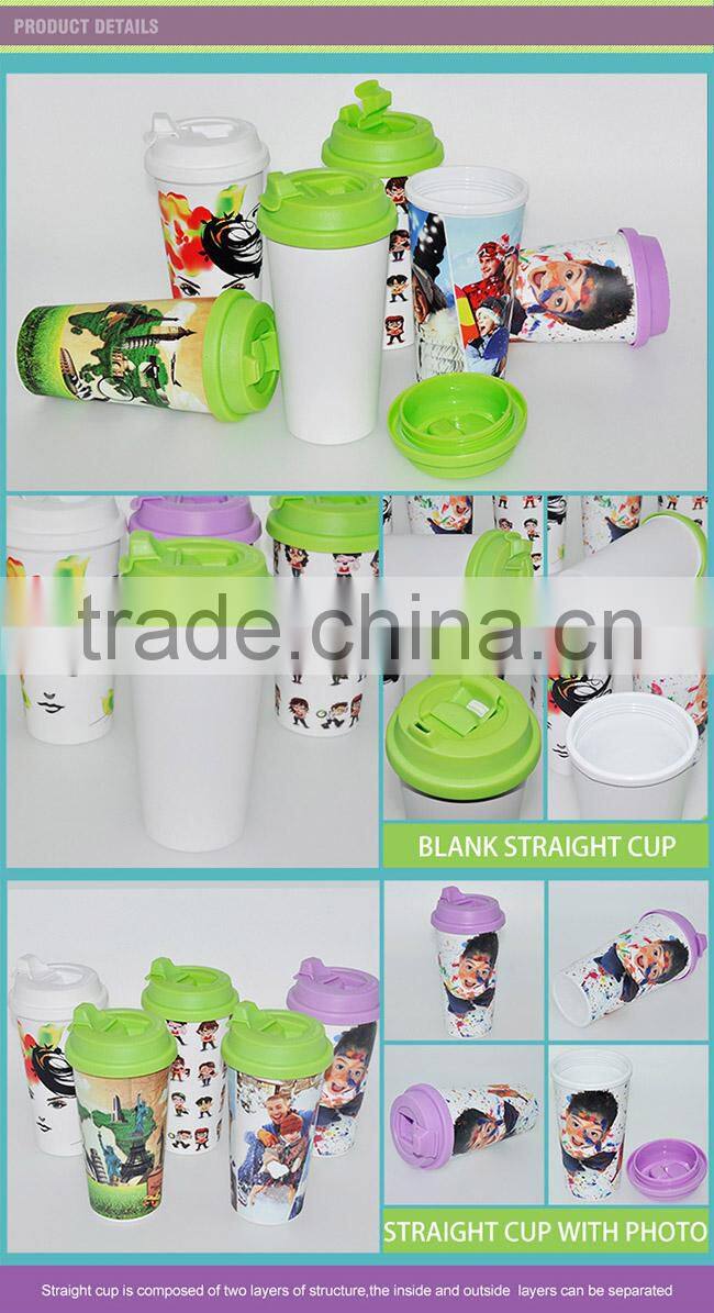 Sublimation Plastic Water Bottle Mug Sublimation