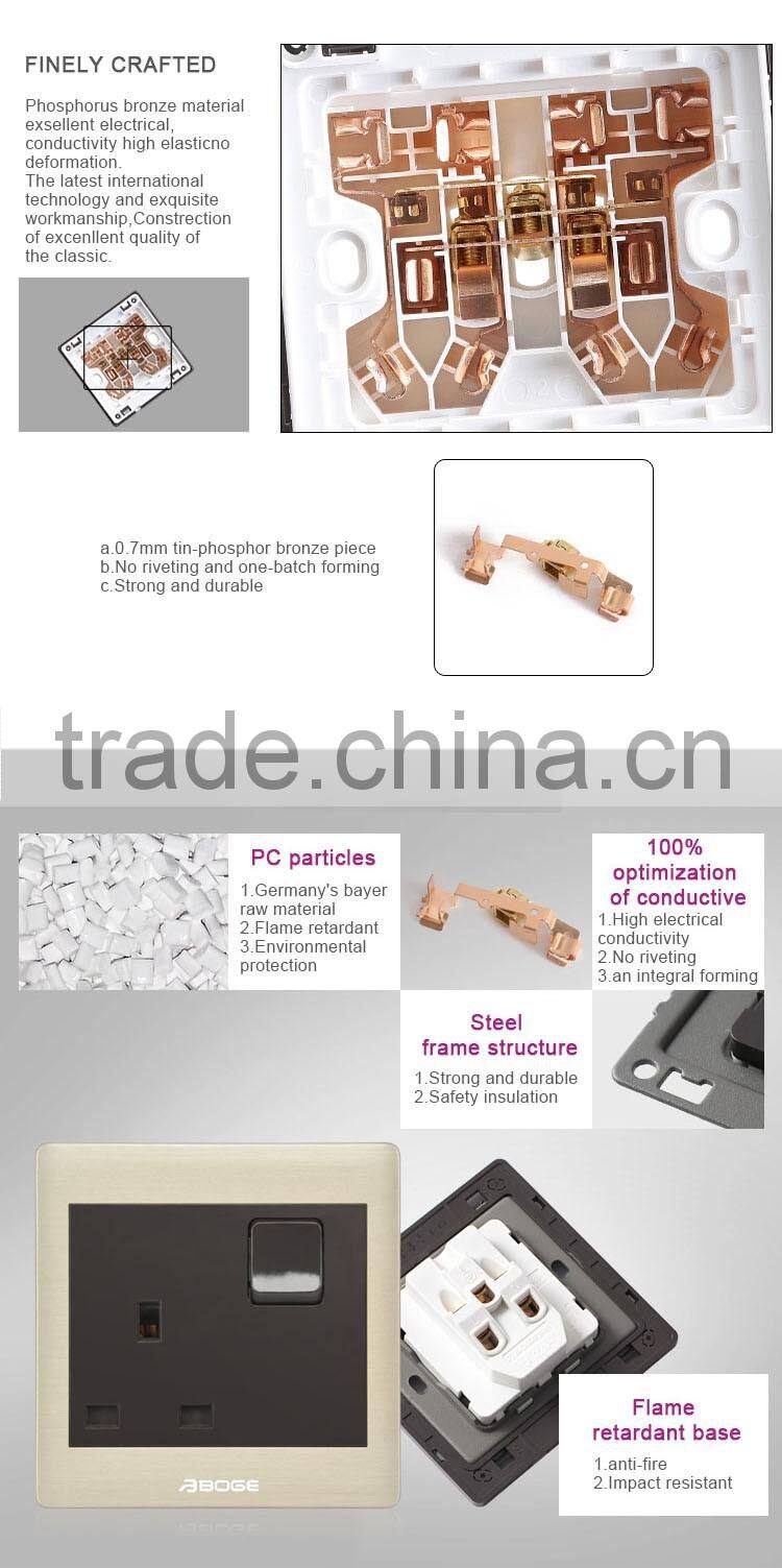 door bell switch with aluminium drawing cover