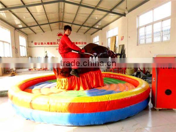 Customized inflatable bungee bull inflatable bull riding machine amusement rides