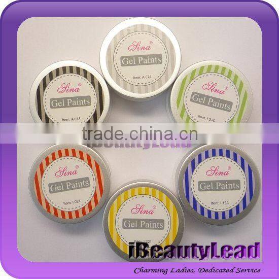 Professional 8ml each soak off uv gel paint gel nail polish easy cured