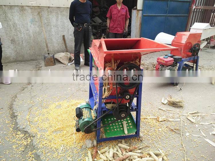 2016 New design sweet corn husk peeling machine corn thresher for tractor