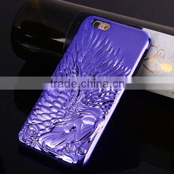 2015 Fashion new design Angel's Wings plastic mobile phone case