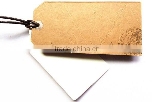 custom printing brown kraft paper garment tag