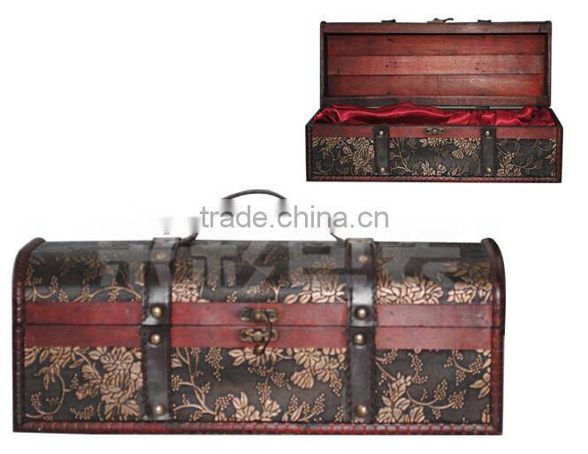 High-end vintage style leather material wine bottle holder