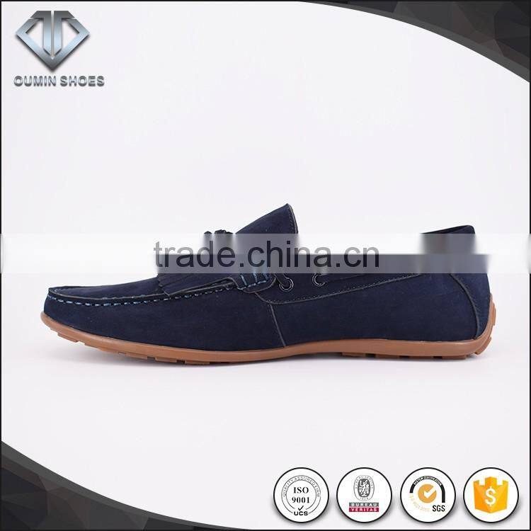 In style 2016 Italy show men soft leather drving shoes