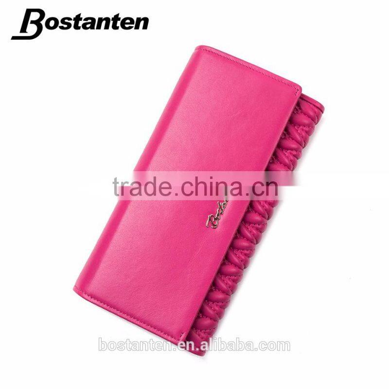 rose red fashion trendy women wallet purse hand bags leather