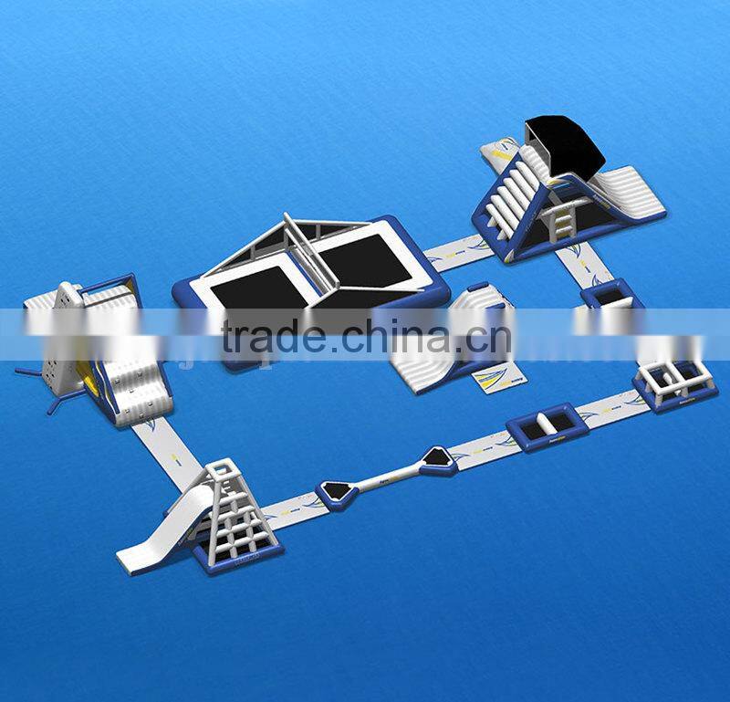 Inflatable floating water park /aqua obstacle course for kids