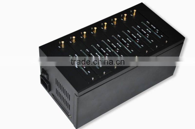 Perfect GSM 8 ports sms modem to send sms in bulk and high speed,wavecome Q2406B module, RS232 interface, dual band(900/1800mhz)