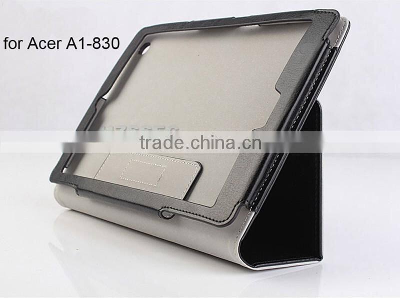 Protective pu leather tablet case with stand function for Acer Iconia A1-830