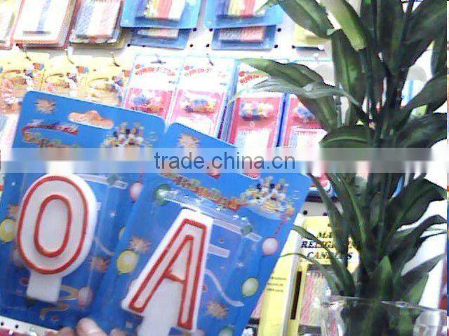 Wholesale Alphabet Pick Candle V, Candle A B C D E F G ...Y , 26 letter candle Kids Birthday Partyware