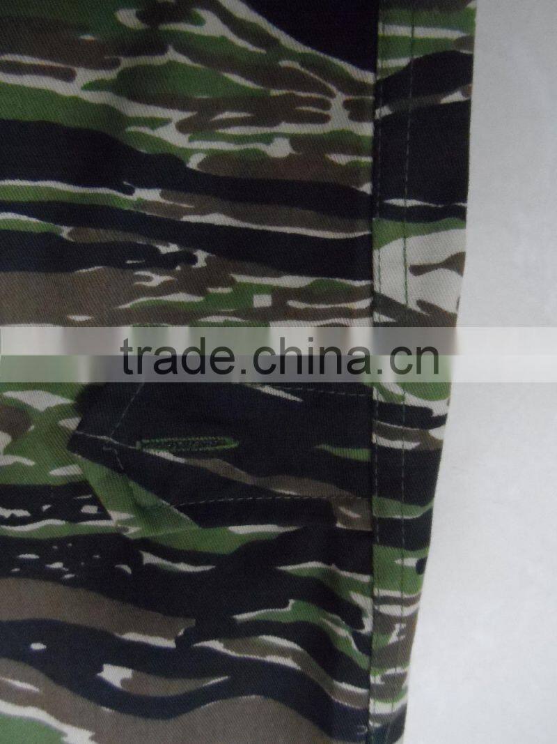 OEM 35% cotton 65%polyester twill afghan army dress grey camouflage jungle camouflage BDU clothing