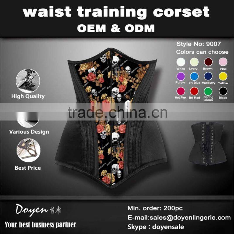 instyles walson ladies 100% latex under bust waitse training corset wholesale