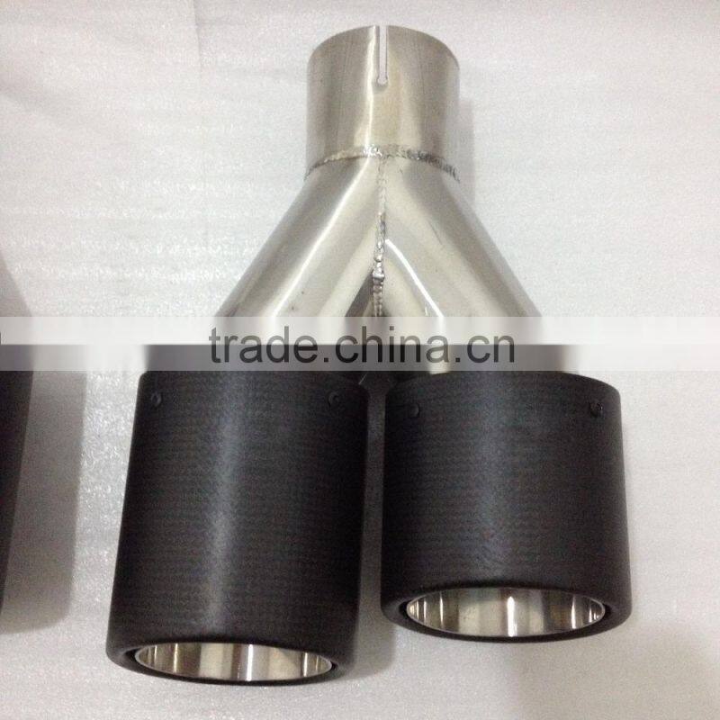 Universal Carbon muffler pipe/carbon dual exhaust tips
