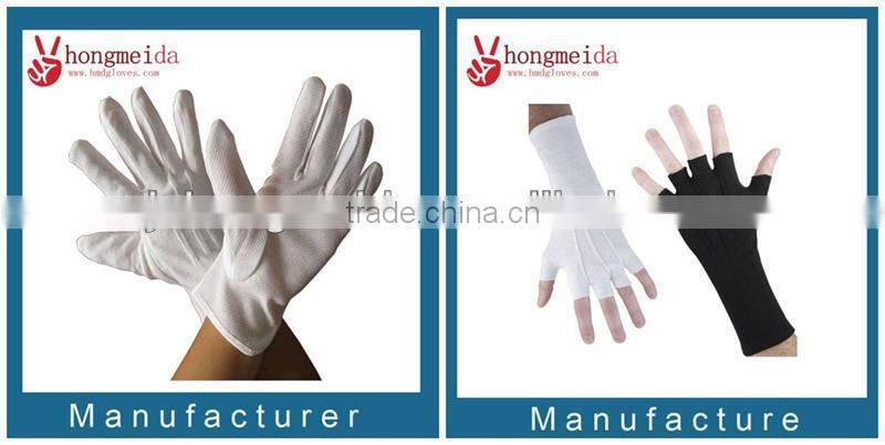 White Military Dress Ceremony Cotton Gloves Masonic Embroidered Glove