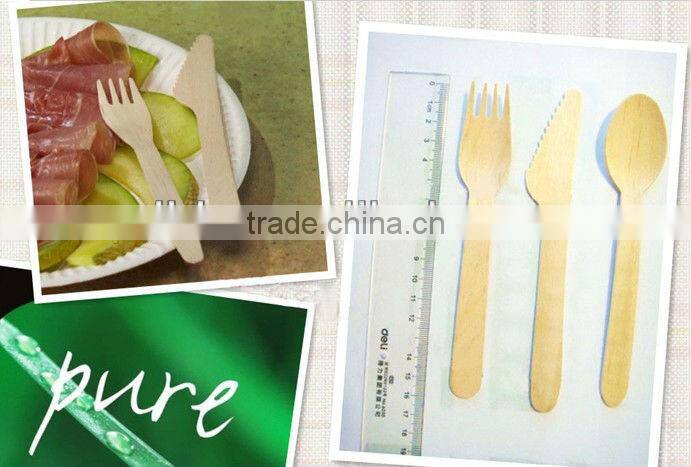 disponsable birch wood cutlery