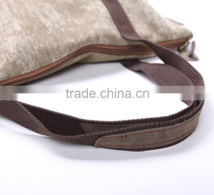 Fashionable men canvas shoulder bag