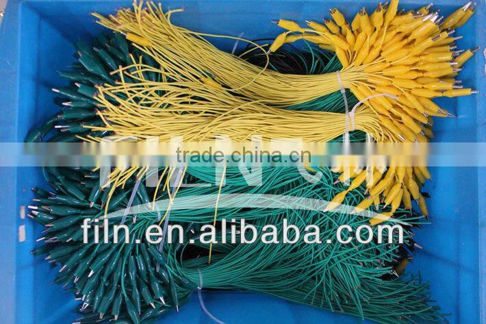 colourful iron battery alligator clip with wire