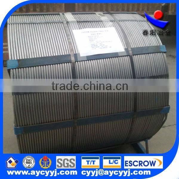chinese factory supply cafe cored wire/ iron calcium cored wire with best quality and price for foundry