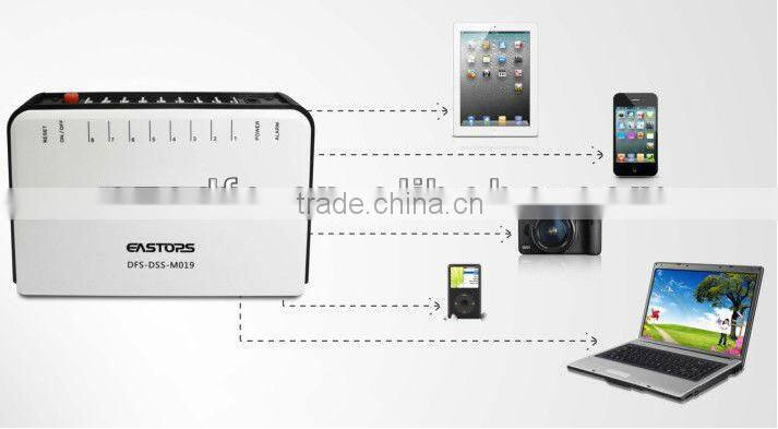 M034 dslr security display stand with multi-port security alarm