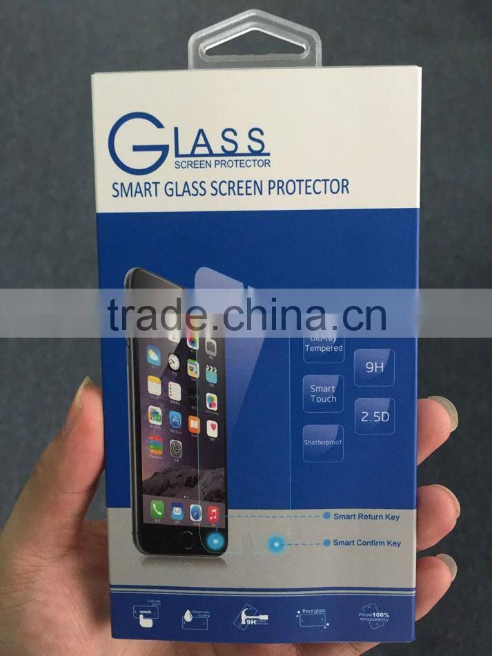 HUYSHE 0.3mm 9h smart touch tempered glass for iphone 6 plus, invisibale back key and confirm key on the screen protector