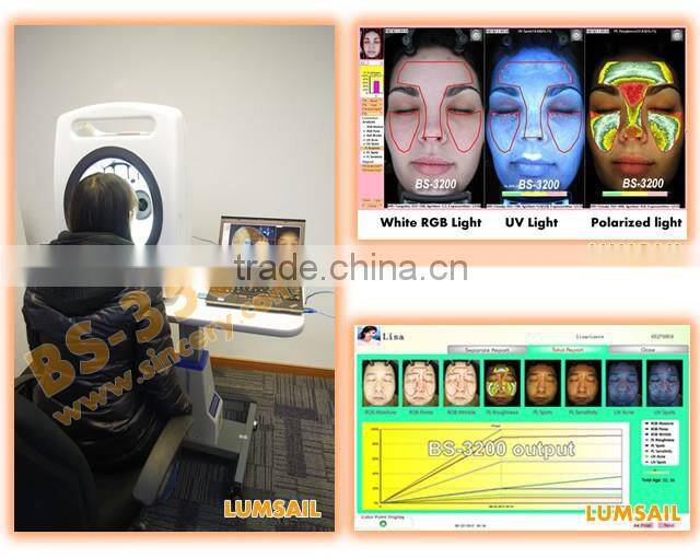 BS-3200 magic mirror 3d facial skin analyzer with camera beauty salon machine