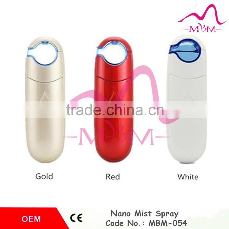 High quality handy battery powered ozone facial steamer device