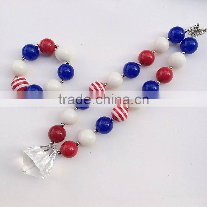 wholesale chunky bubble set kids bead necklace with bracelet