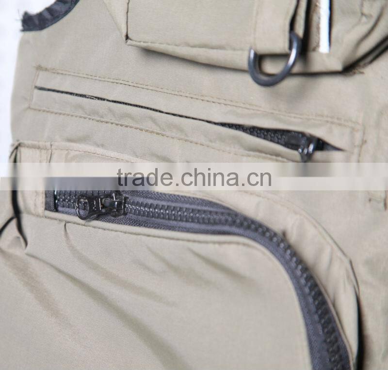 2016 Latest design workable price men's outdoor quick dry fishing vest