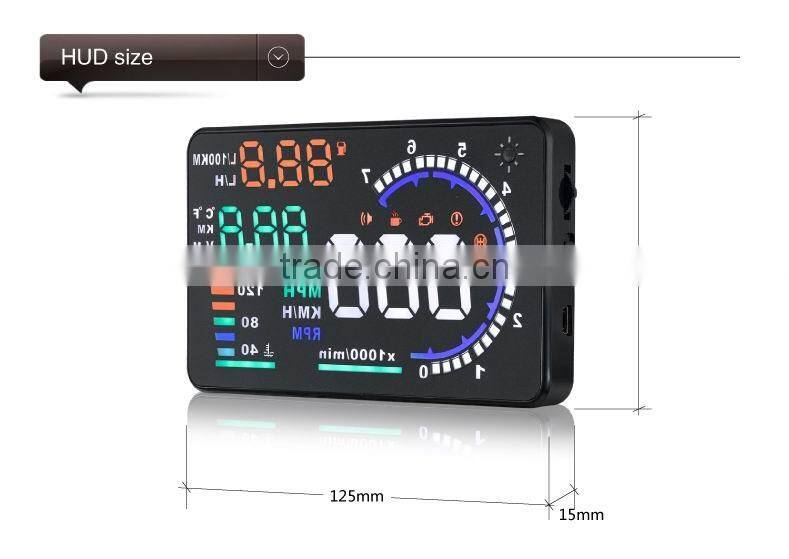 A8 vehicle-mounted hud 5.5 inch hud projector head up display
