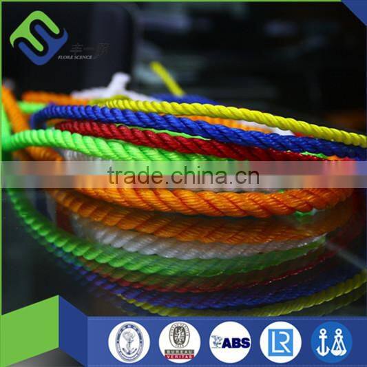 4mm-30mm 3 strand twisted/braided polyethylene rope