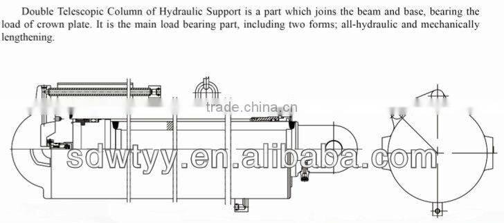 coal mine piston hydraulic cylinder