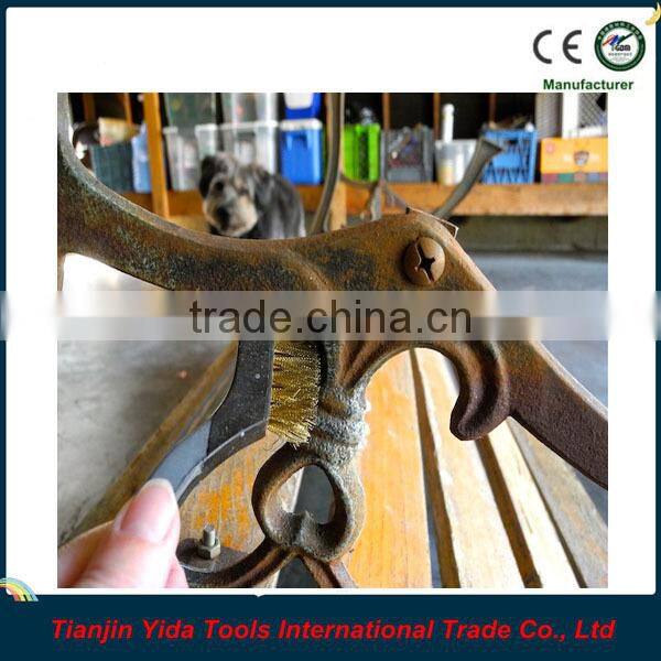 3PCS Plastic Handle Steel Wire Brush