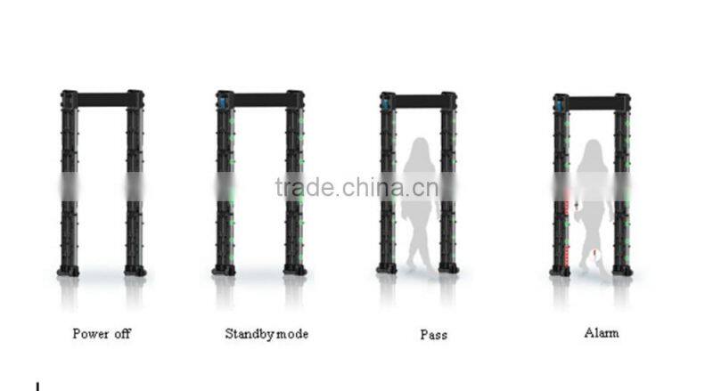 Foldable Portable walk through metal detector security door frame metal detector