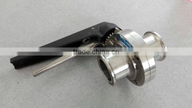 Stainless steel china suppliers sanitary butterfly valve