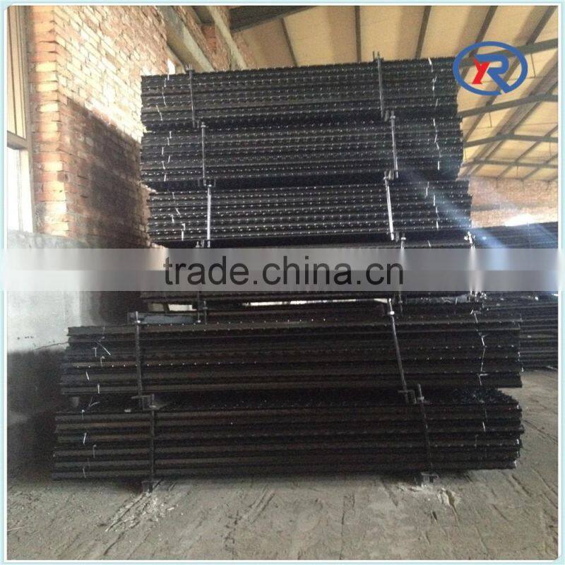 Black Painted Y Iron Fence Section