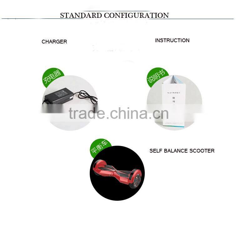 2 wheel smart balance scooter 501-1000w Power and CE Certification