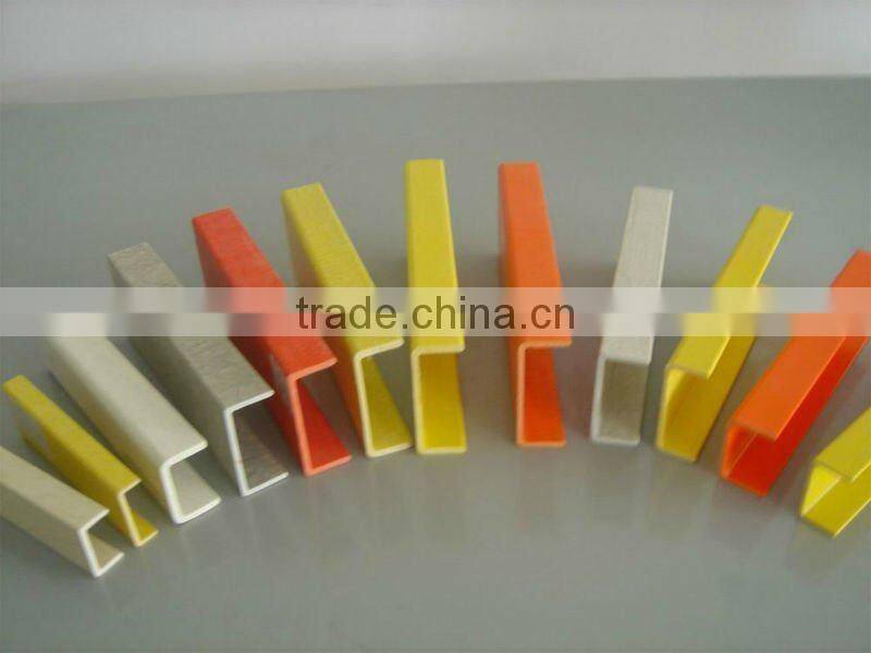 Pultruded UV resistant high strength Fiberglass U-Channel