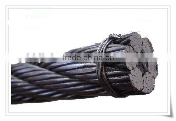 6x19S ungalvanized steel wire rope for ordinary use